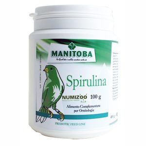 Spirulina Manitoba suplemento natural para aves ornamentales